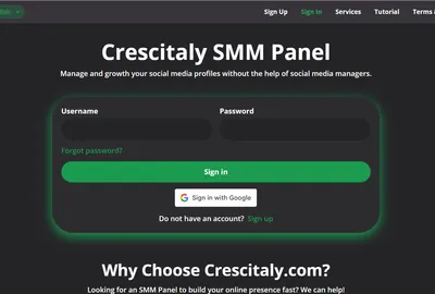 Crescitaly.com screenshot