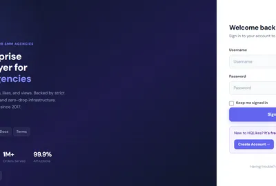 HQLikes.com screenshot