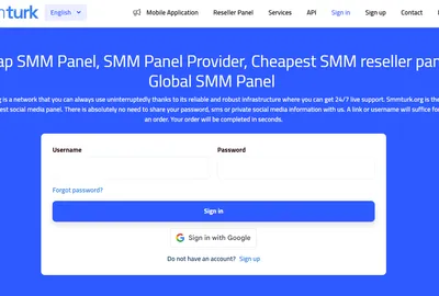 SMMTurk.org screenshot