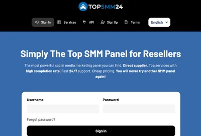 TopSMM24.com screenshot
